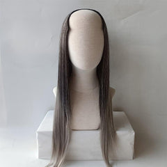Ombre Wavy Hair Pieces Clip In Extensions Natural Look