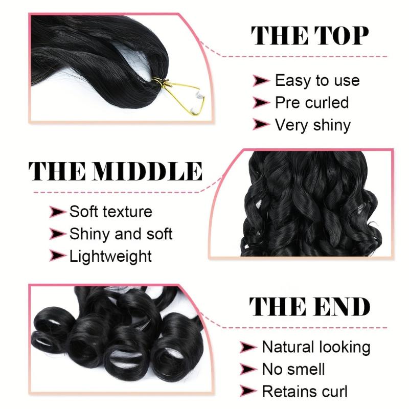 French Curly Braiding Hair Extensions 60-96cm Pack of 1