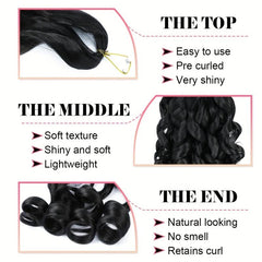 French Curly Braiding Hair Extensions 60-96cm Pack of 1
