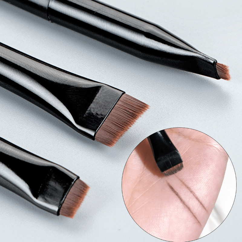 Flat Eyeliner & Eyebrow Brush Set for Contouring