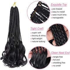 French Curl Crochet Braids 35 56 Cm 1 Pack Pre Looped Braids Crochet Hair