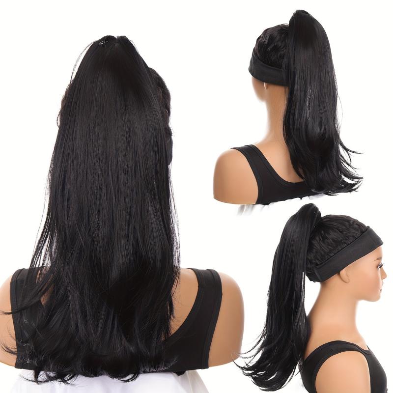 Bouncy Ponytail Extensions 8cm Claw Clip Natural Synthetic Hair for Women Girls