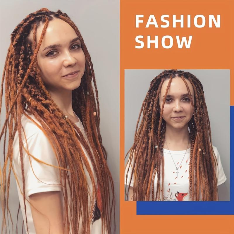 10 Strands Double Ended Dreadlock Extensions Blonde 60-96 Cm