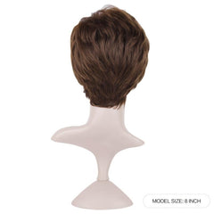 Heat Resistant Pixie Cut Short Layered Wig for Women Synthetic Hair