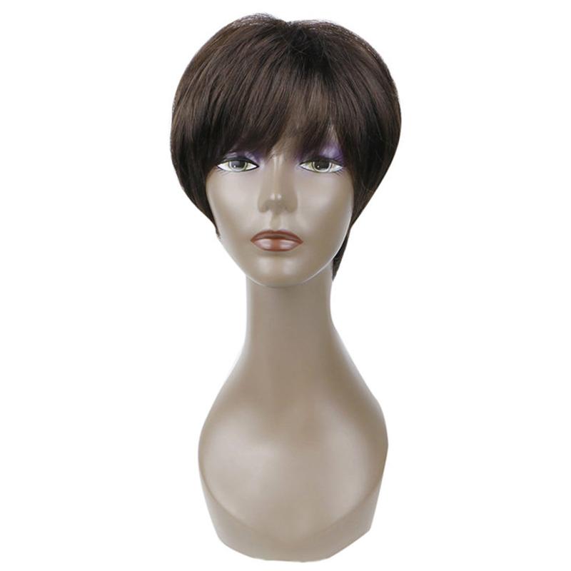 Heat Resistant Pixie Cut Short Layered Wig for Women Synthetic Hair