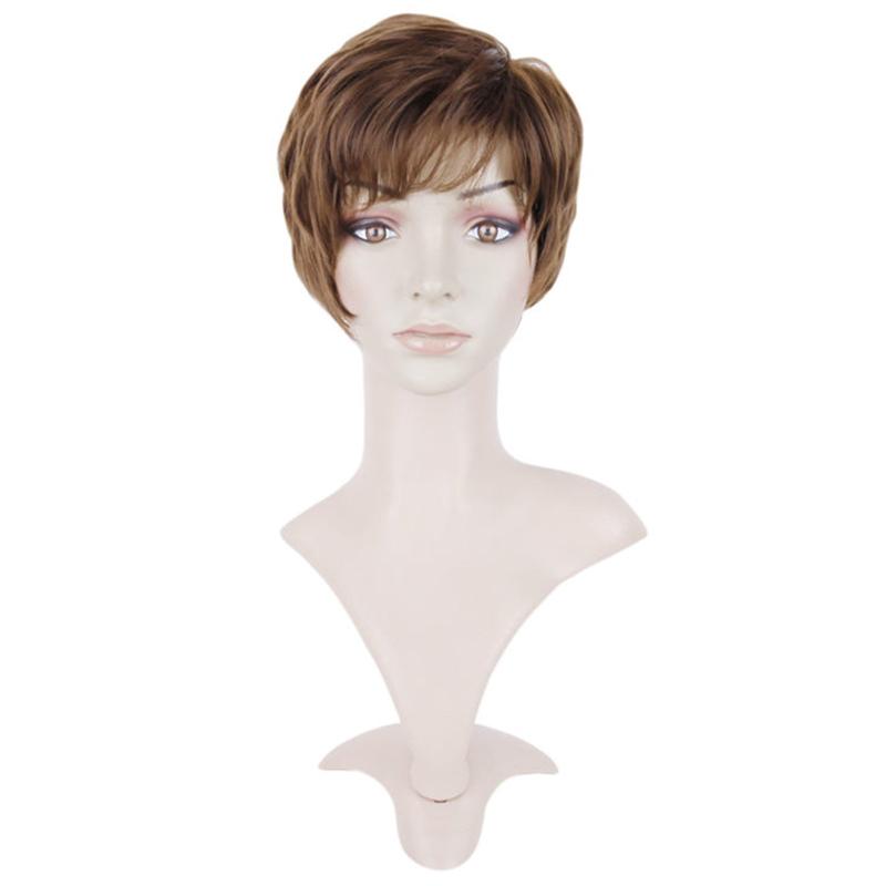 Heat Resistant Pixie Cut Short Layered Wig for Women Synthetic Hair