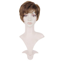 Heat Resistant Pixie Cut Short Layered Wig for Women Synthetic Hair
