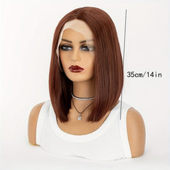 Short Straight Bob Cut Wig Synthetic Wig Beginners Friendly Heat Resistant