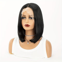 Short Straight Bob Cut Wig Synthetic Wig Beginners Friendly Heat Resistant
