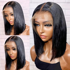Short Straight Bob Cut Wig Synthetic Wig Beginners Friendly Heat Resistant