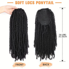 Dreadlock Ponytail Extensions Synthetic Clip In Hair Extensions