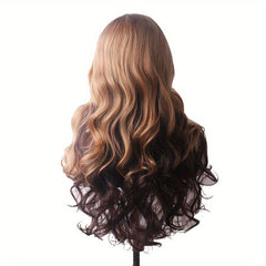 Ombre Synthetic Hair Wig Female Cosplay Long Wavy Lolita Halloween Colored Party