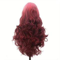 Ombre Synthetic Hair Wig Female Cosplay Long Wavy Lolita Halloween Colored Party