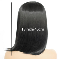 Short Bob Synthetic Wig with Bangs