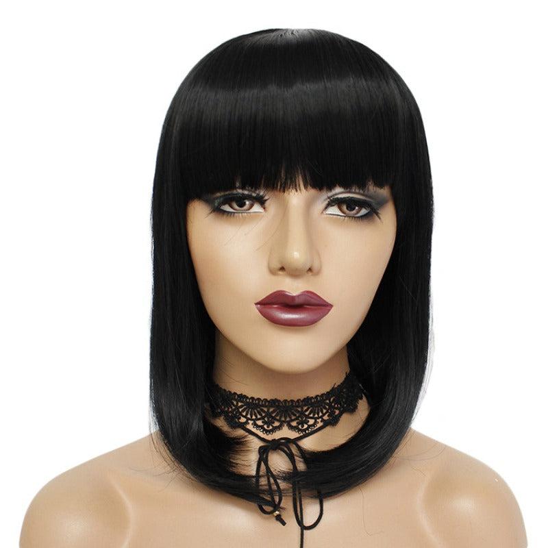Short Bob Synthetic Wig with Bangs