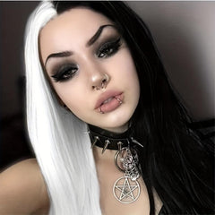 Long Straight Synthetic Wig Bob Wig Middle Part Heat Resistant