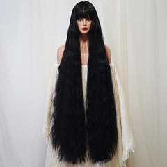 Long Curly Synthetic Wig With Bangs for Cosplay