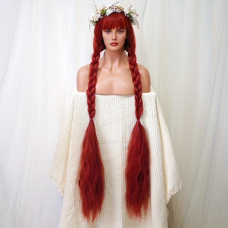 Long Curly Synthetic Wig With Bangs for Cosplay