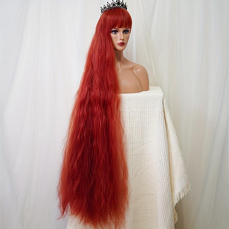 Long Curly Synthetic Wig With Bangs for Cosplay