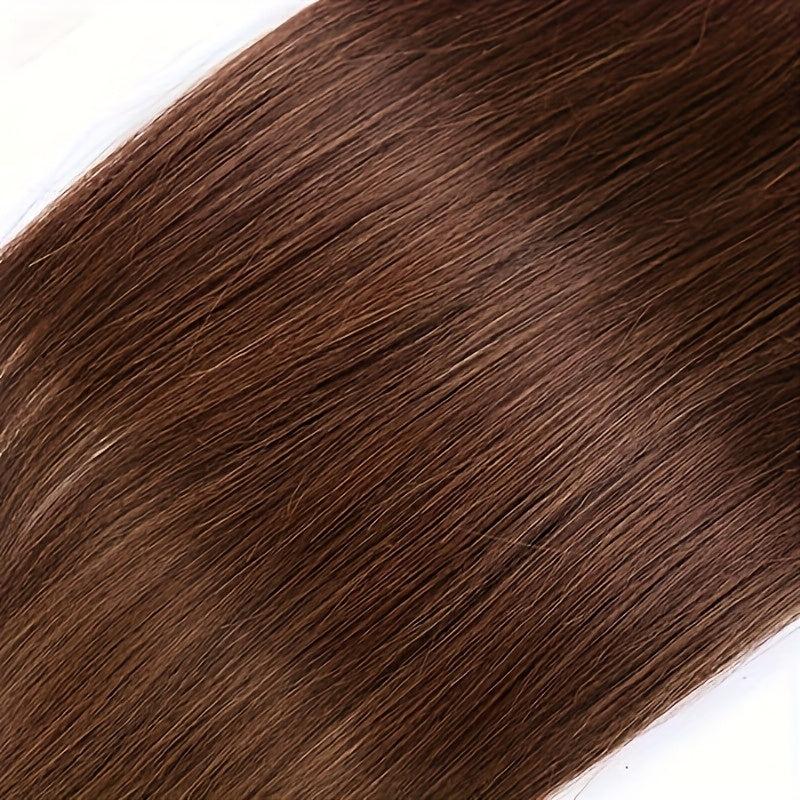 8 Pcs Clip In 4 Long Straight Hair Extensions Human Hair Brazilian Virgin Hair