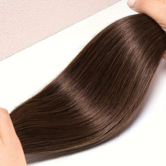 8 Pcs Clip In 4 Long Straight Hair Extensions Human Hair Brazilian Virgin Hair