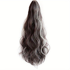 Long Curly Ponytail Hairpiece With Claw 40 Synthetic Hair Extensions for Women