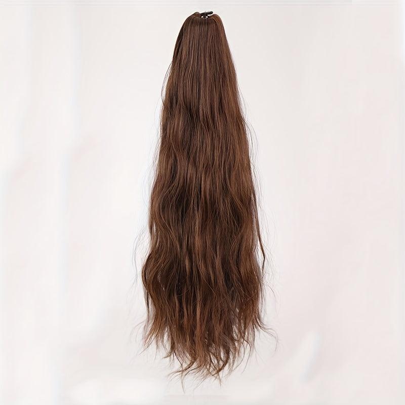 Long Curly Ponytail Hairpiece With Claw 40 Synthetic Hair Extensions for Women