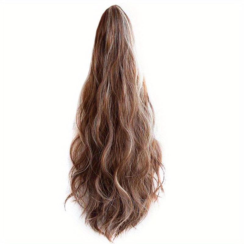 Long Curly Ponytail Hairpiece With Claw 40 Synthetic Hair Extensions for Women