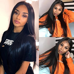 4x4 Lace Closure Straight Human Hair Extensions with Baby Hair