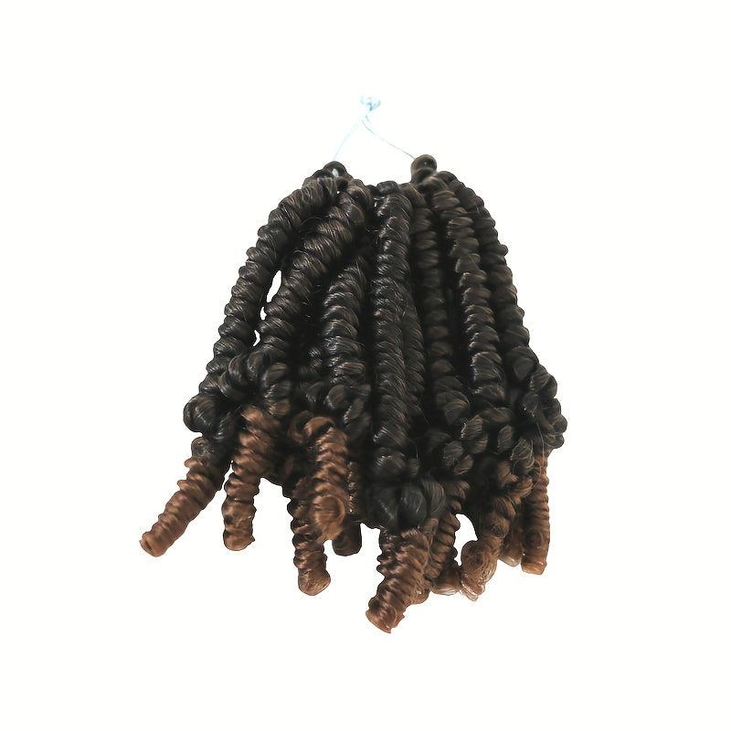 6Inch Spring Twist Crochet Hair Extensions Fluffy Twist Crochet Braids Hair