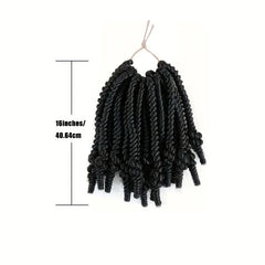 6Inch Spring Twist Crochet Hair Extensions Fluffy Twist Crochet Braids Hair
