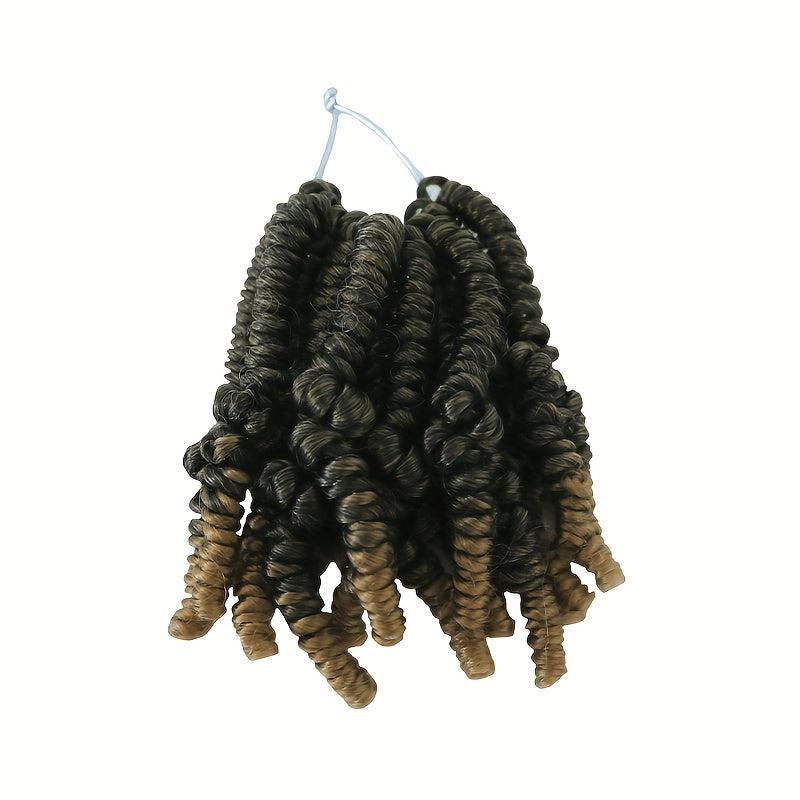6Inch Spring Twist Crochet Hair Extensions Fluffy Twist Crochet Braids Hair