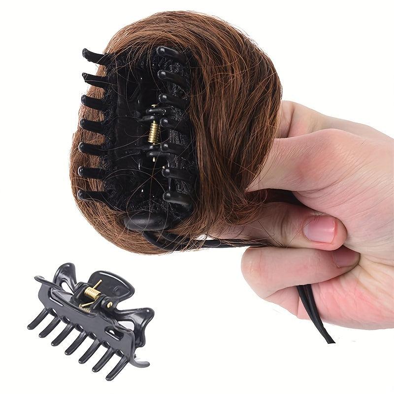 Short Hair Bun Clip-In Donut Hair Extensions