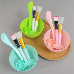 7-in-1 DIY Face Mask Mixing Set with Bowl, Stick, Spatula, Brush, Spoons