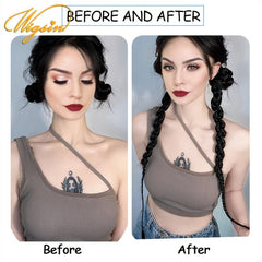Long Synthetic Braided Ponytail Hairpiece Hair Extensions