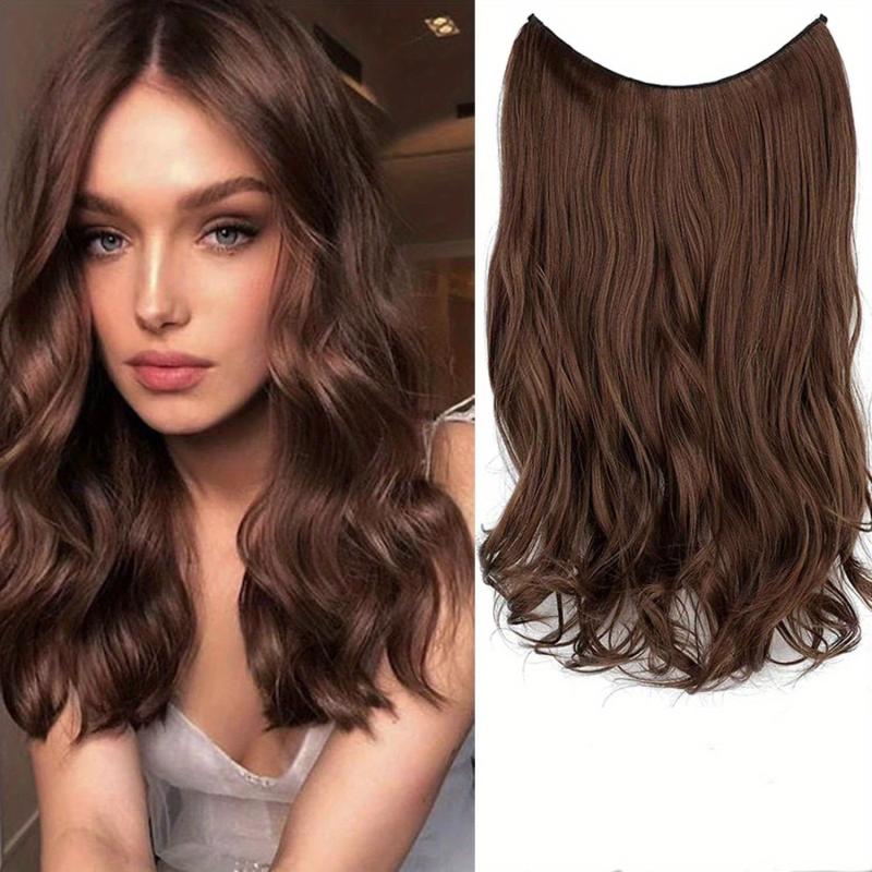 Dark Brown Long Curly Wavy Hair Extensions 50 8 Cm