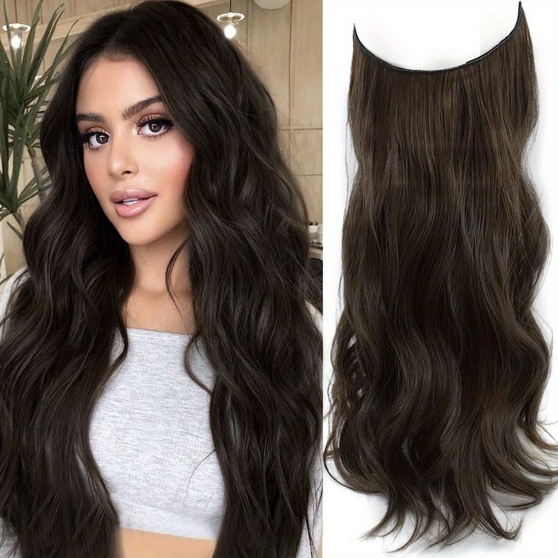 Dark Brown Long Curly Wavy Hair Extensions 50 8 Cm