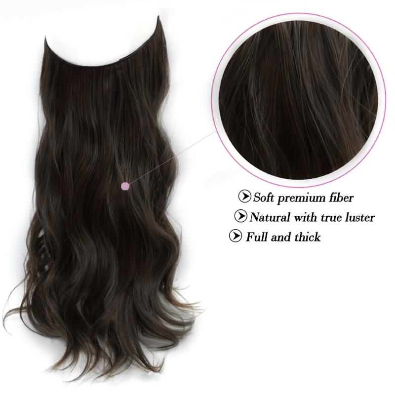 Dark Brown Long Curly Wavy Hair Extensions 50 8 Cm