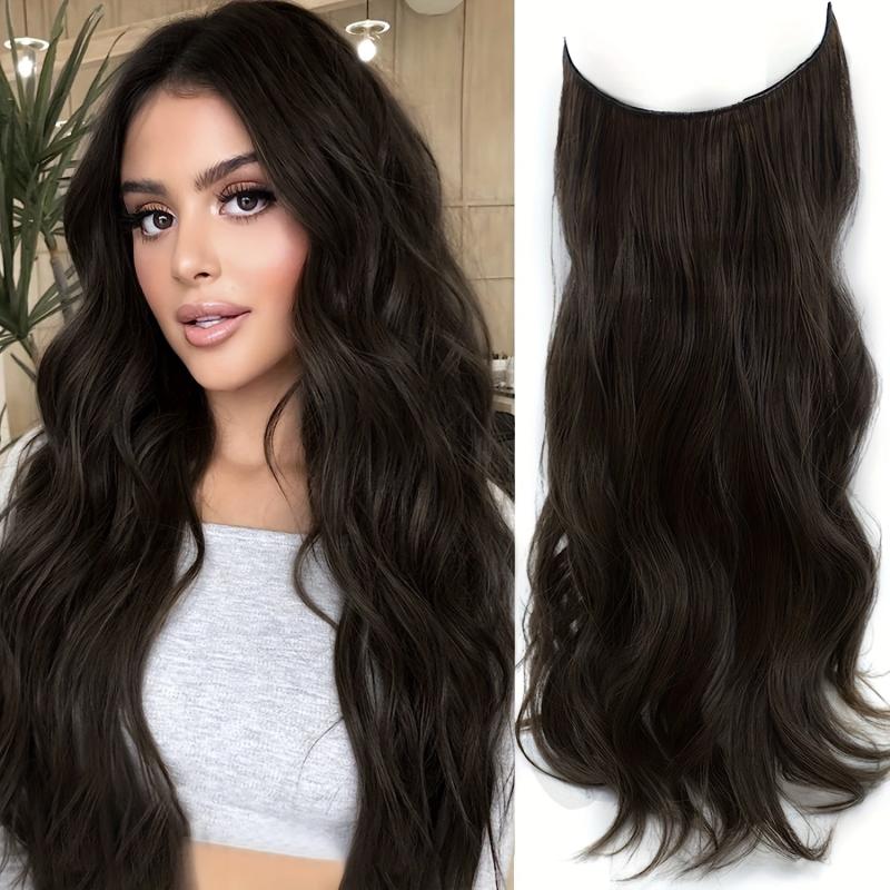 Dark Brown Long Curly Wavy Hair Extensions 50 8 Cm