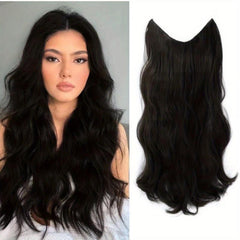 Dark Brown Long Curly Wavy Hair Extensions 50 8 Cm