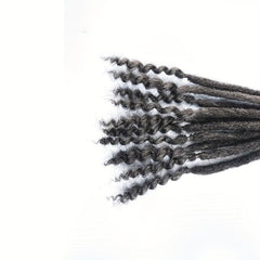 10 Strands Dreadlock Braids Human Hair Crochet Extensions Bohemian Style