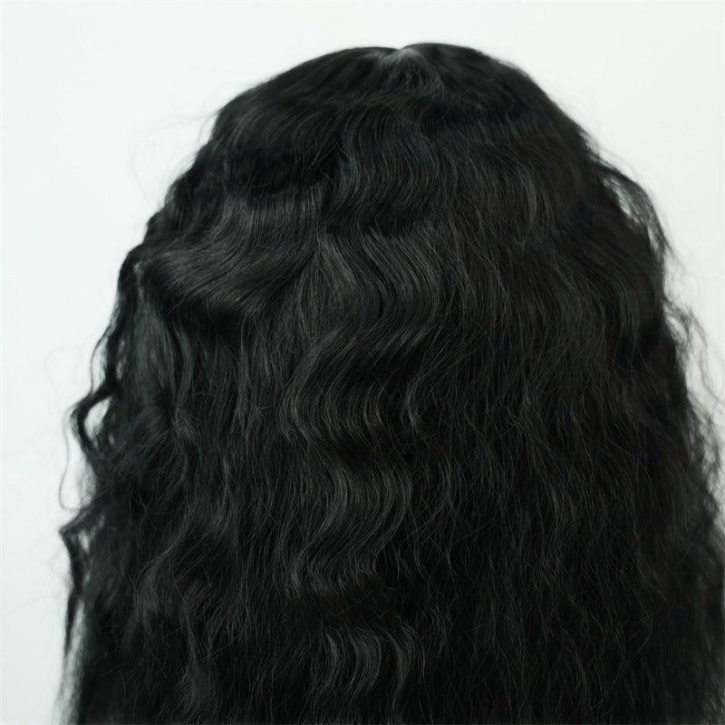Long Body Wavy Synthetic Afro Hair Wigs Middle Part