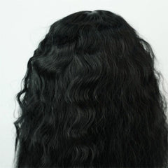 Long Body Wavy Synthetic Afro Hair Wigs Middle Part