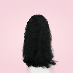 Long Body Wavy Synthetic Afro Hair Wigs Middle Part