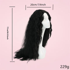 Long Body Wavy Synthetic Afro Hair Wigs Middle Part