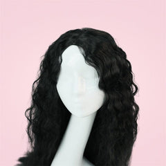 Long Body Wavy Synthetic Afro Hair Wigs Middle Part