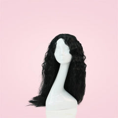Long Body Wavy Synthetic Afro Hair Wigs Middle Part