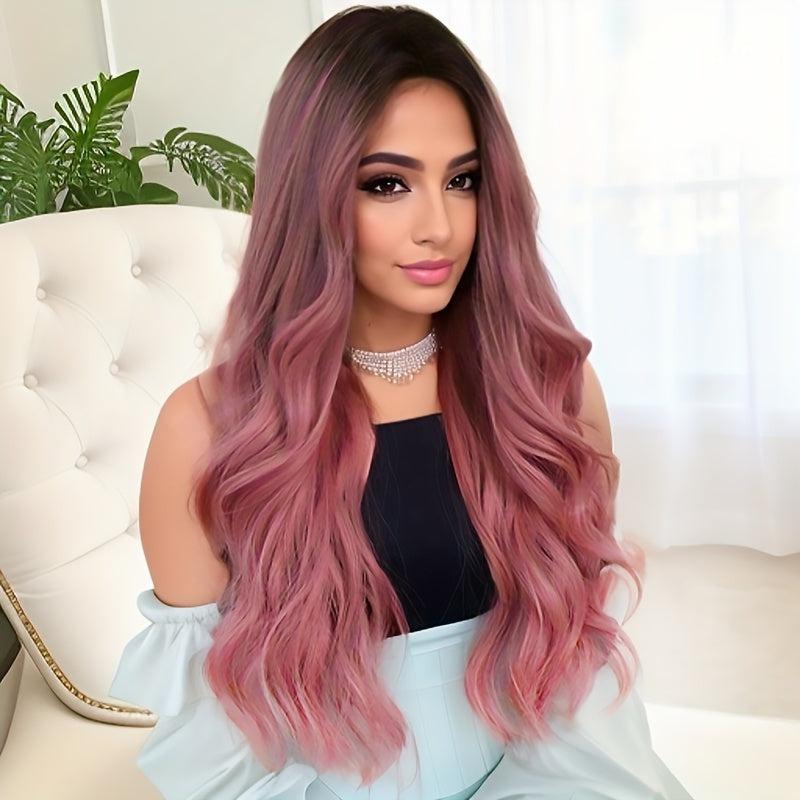 Long Body Wave Synthetic Wig Fashionable For Daily Use Party