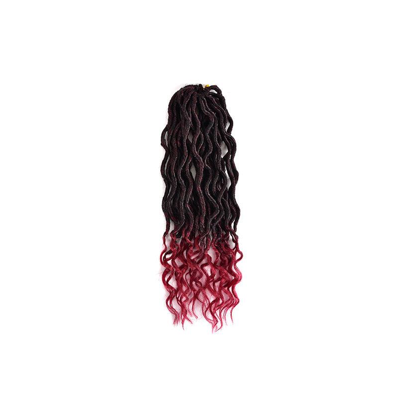 Goddess Locs Crochet Hair Wave Curly Faux Locs Braids