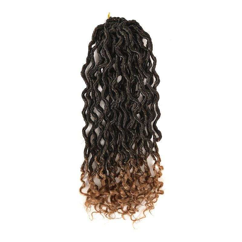 Goddess Locs Crochet Hair Wave Curly Faux Locs Braids